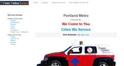Desktop Screenshot of powerwindowrepairportland.com