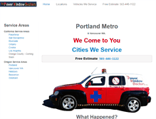 Tablet Screenshot of powerwindowrepairportland.com